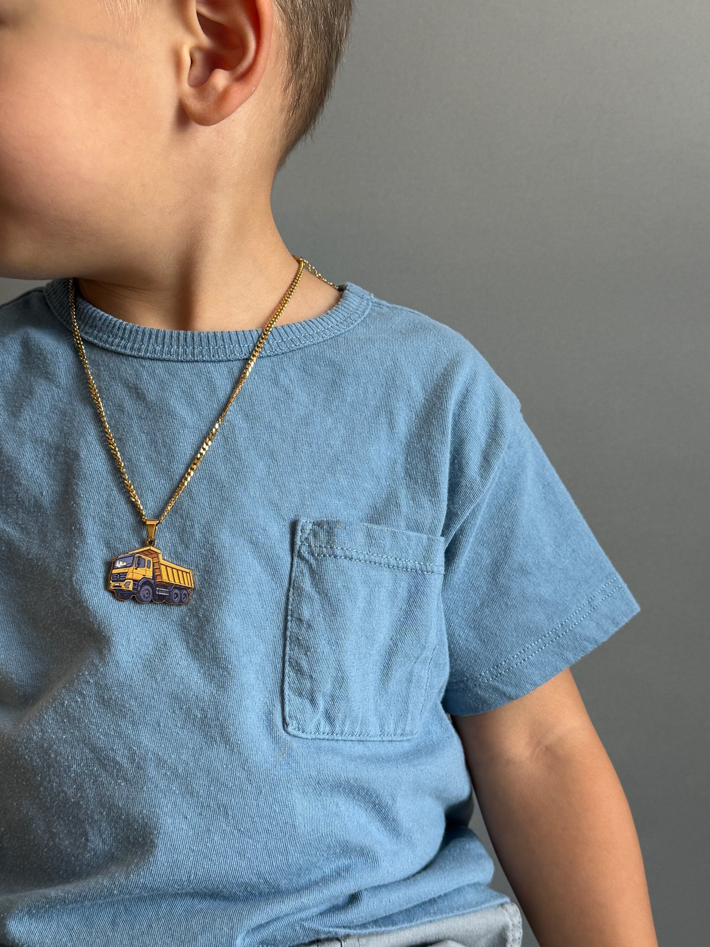Yellow Truck Necklace