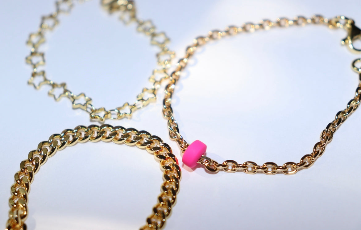Hot Pink Anklet