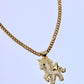 Diamond Unicorn Necklace