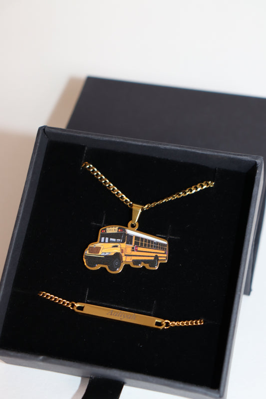 School Bus Personalized Set