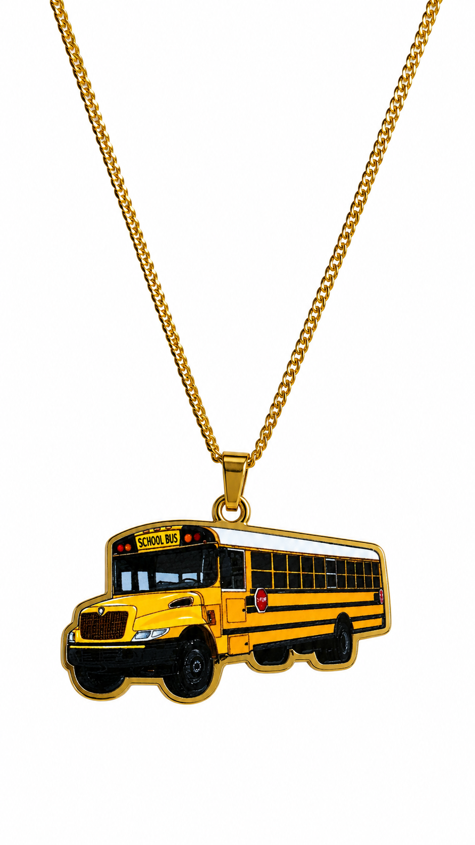 School Bus Necklace | Personalized