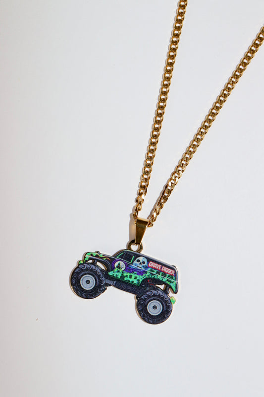 Monster Truck Necklace