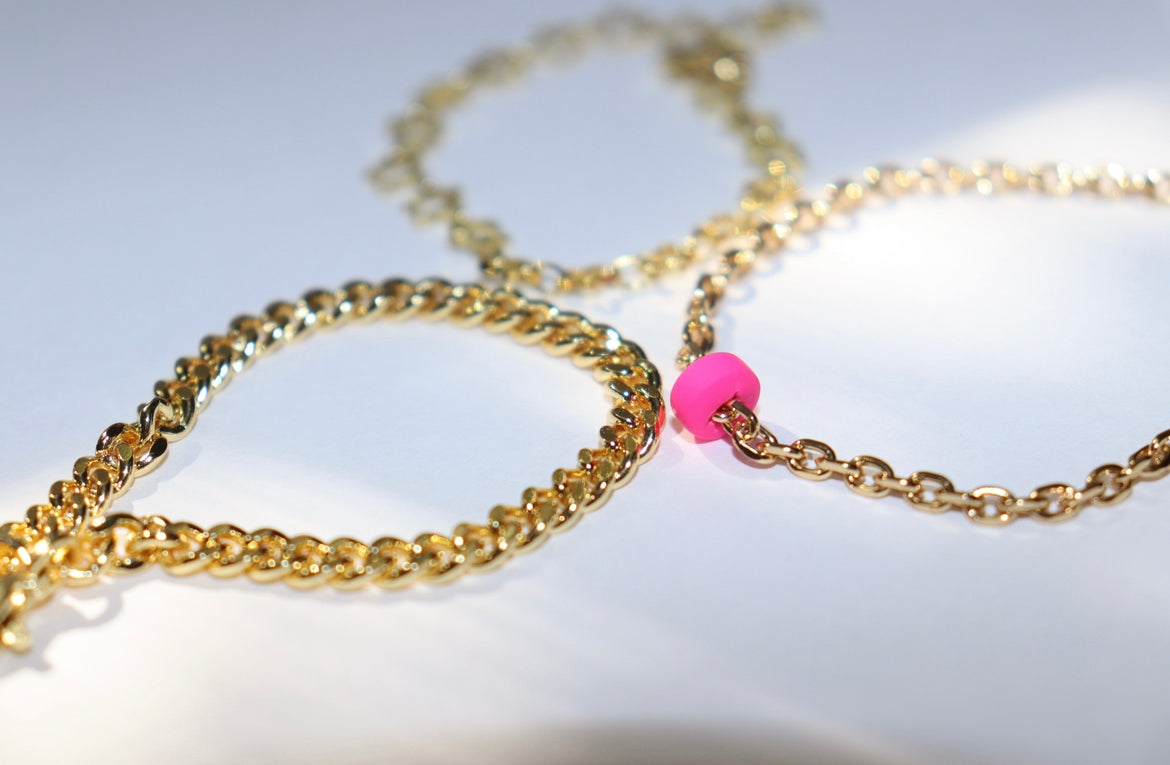 Hot Pink Anklet