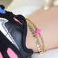 Hot Pink Anklet
